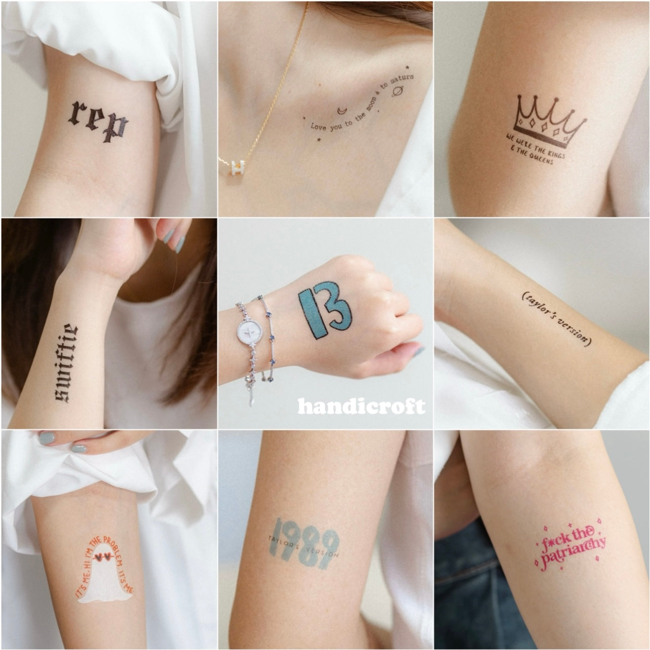temporary tattoo stickers – handicroft