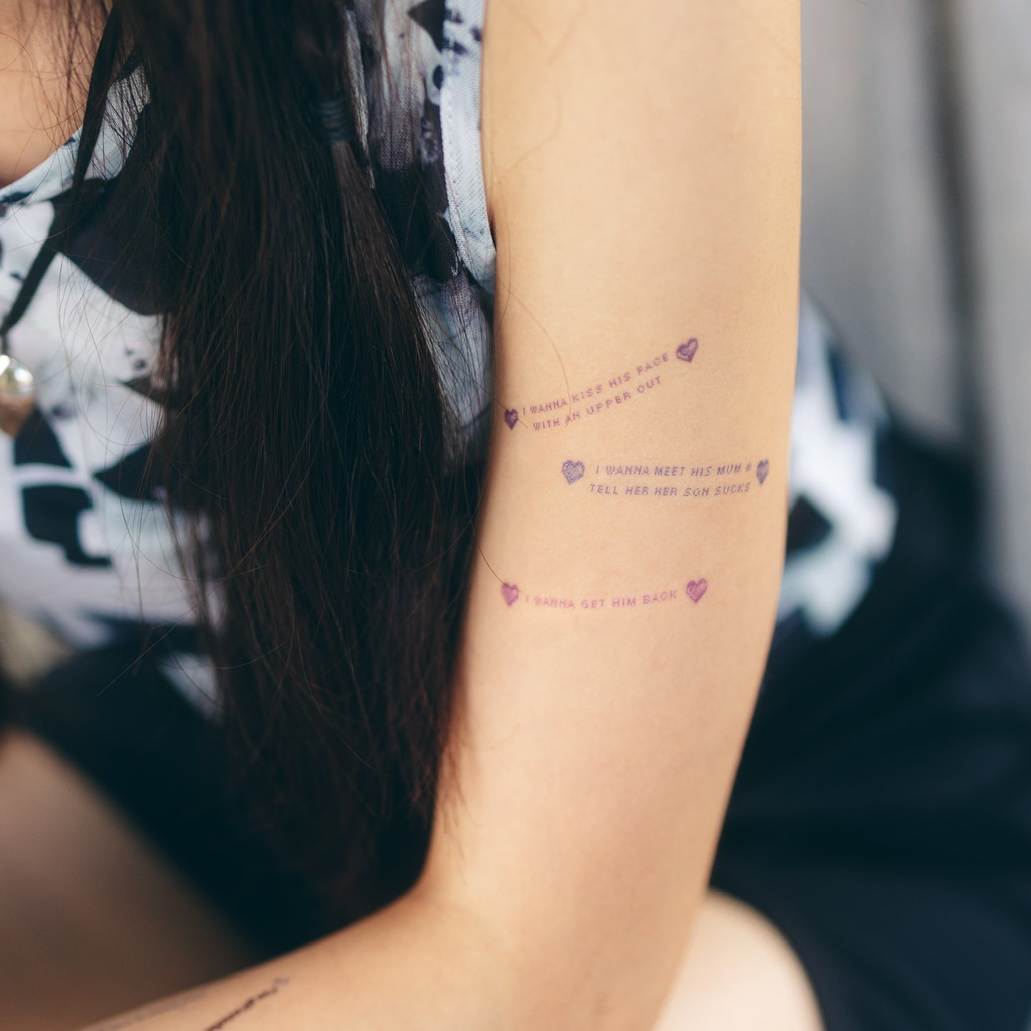 get him back! temporary tattoo sticker