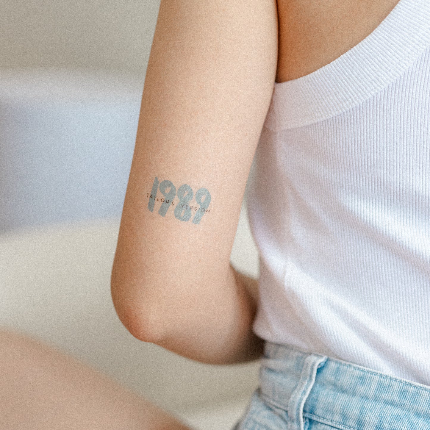1989 (taylor's version) temporary tattoo sticker