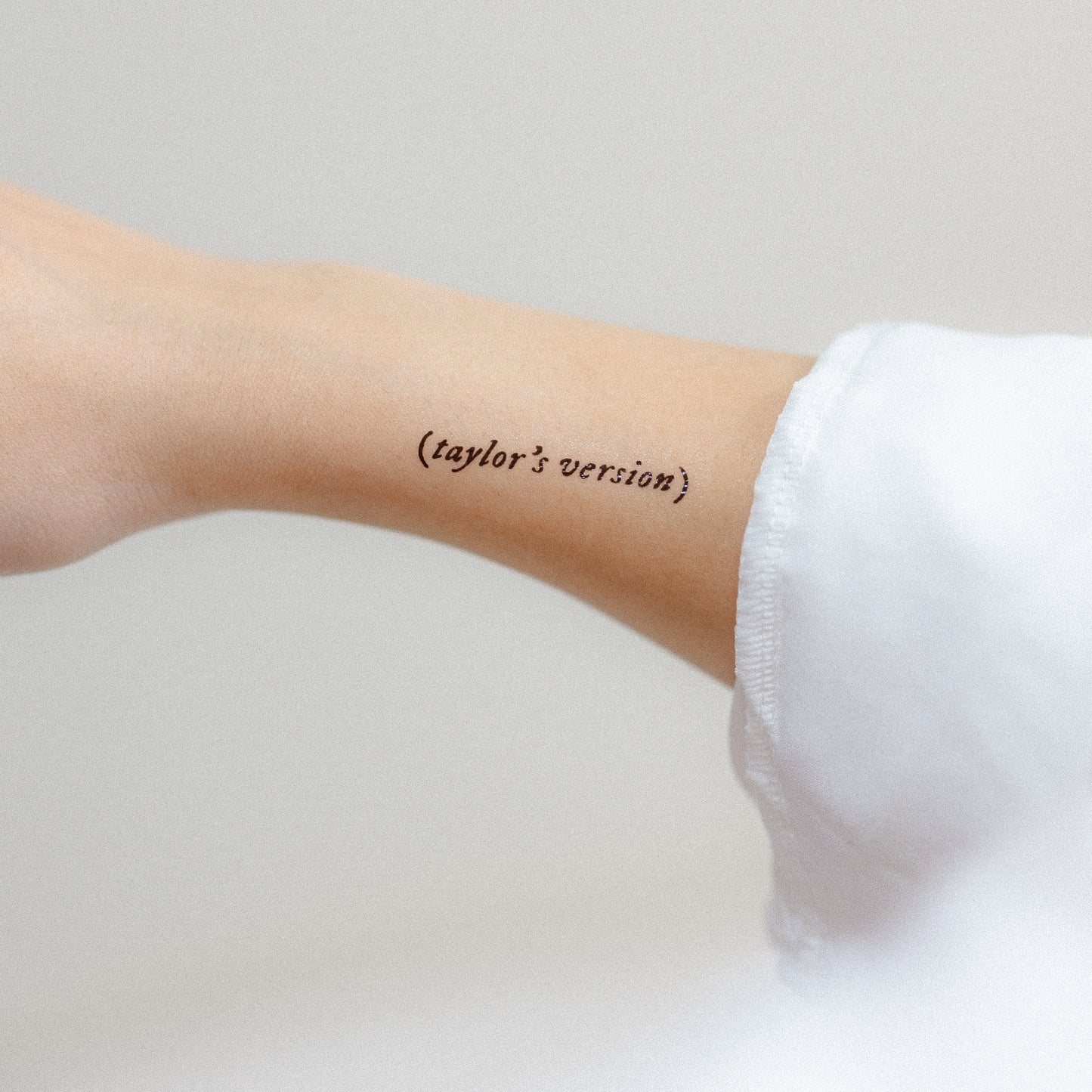 taylor's version temporary tattoo sticker