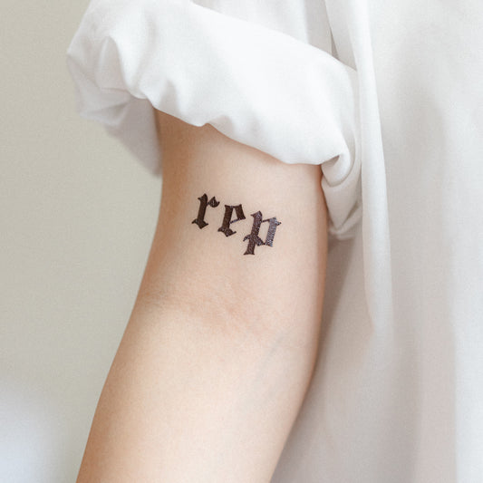 reputation temporary tattoo sticker
