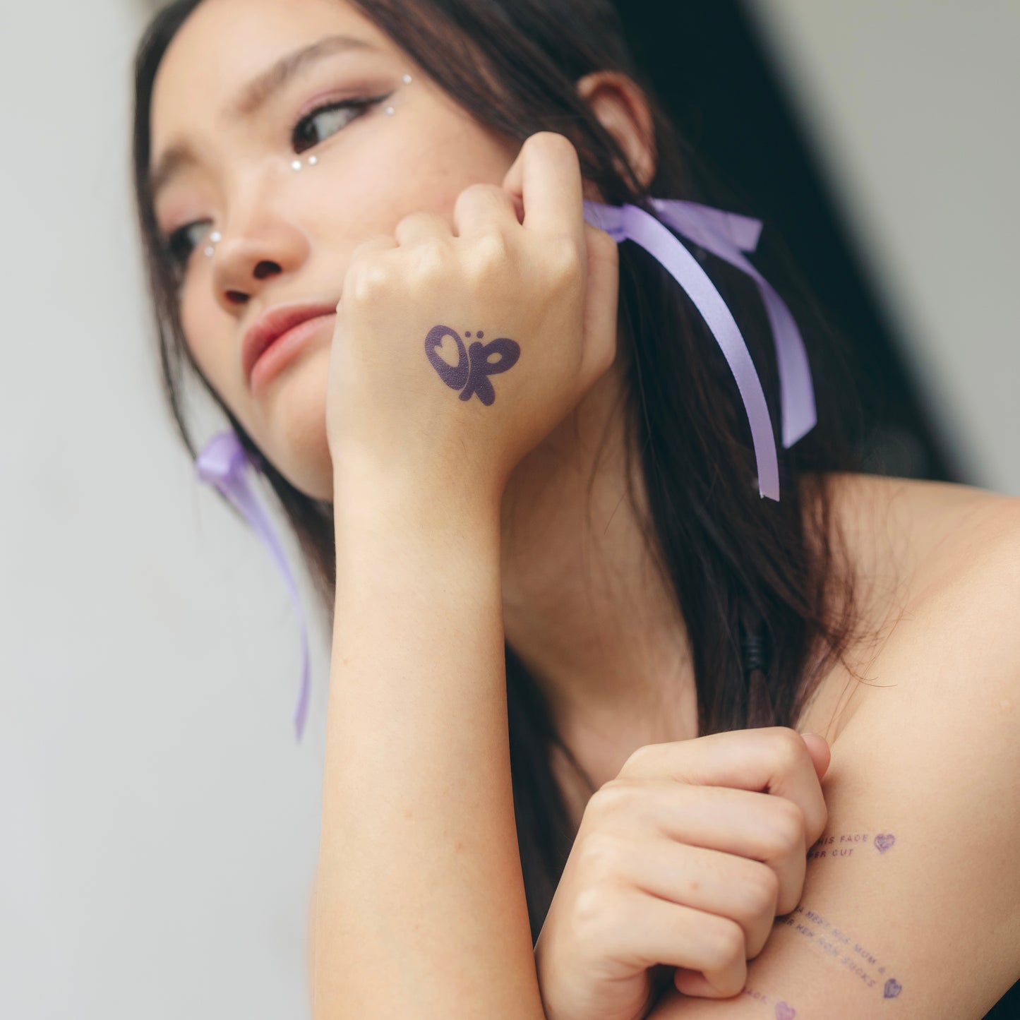 OR (olivia's logo) temporary tattoo sticker