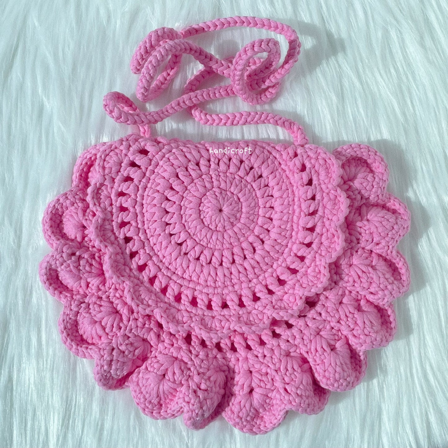 barbie's summer - crochet flap sling bag βπΛ.β