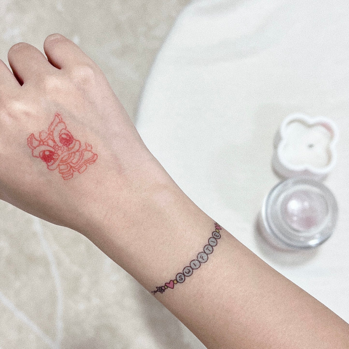 friendship bracelet temporary tattoo sticker