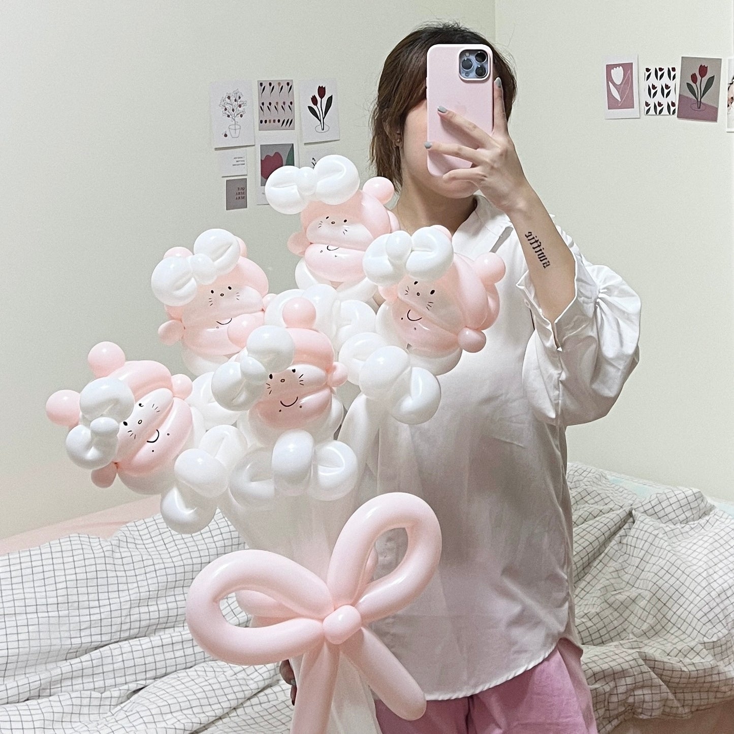 hello kitty - flower balloon bouquet ミ🎀・◦・ミ