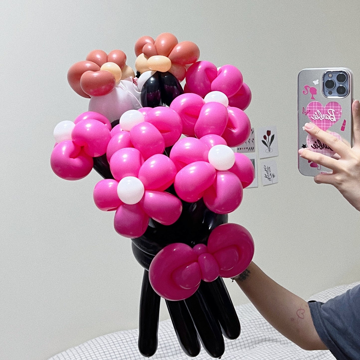 forever yours - lovebirds proposal wedding flower balloon bouquet ( ˘ ᵕ˘(˘ᵕ ˘ )❤️