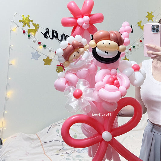 promise petals - lovebirds proposal wedding flower balloon bouquet 𓍢ִ໋🌷͙֒ ᰔᩚ
