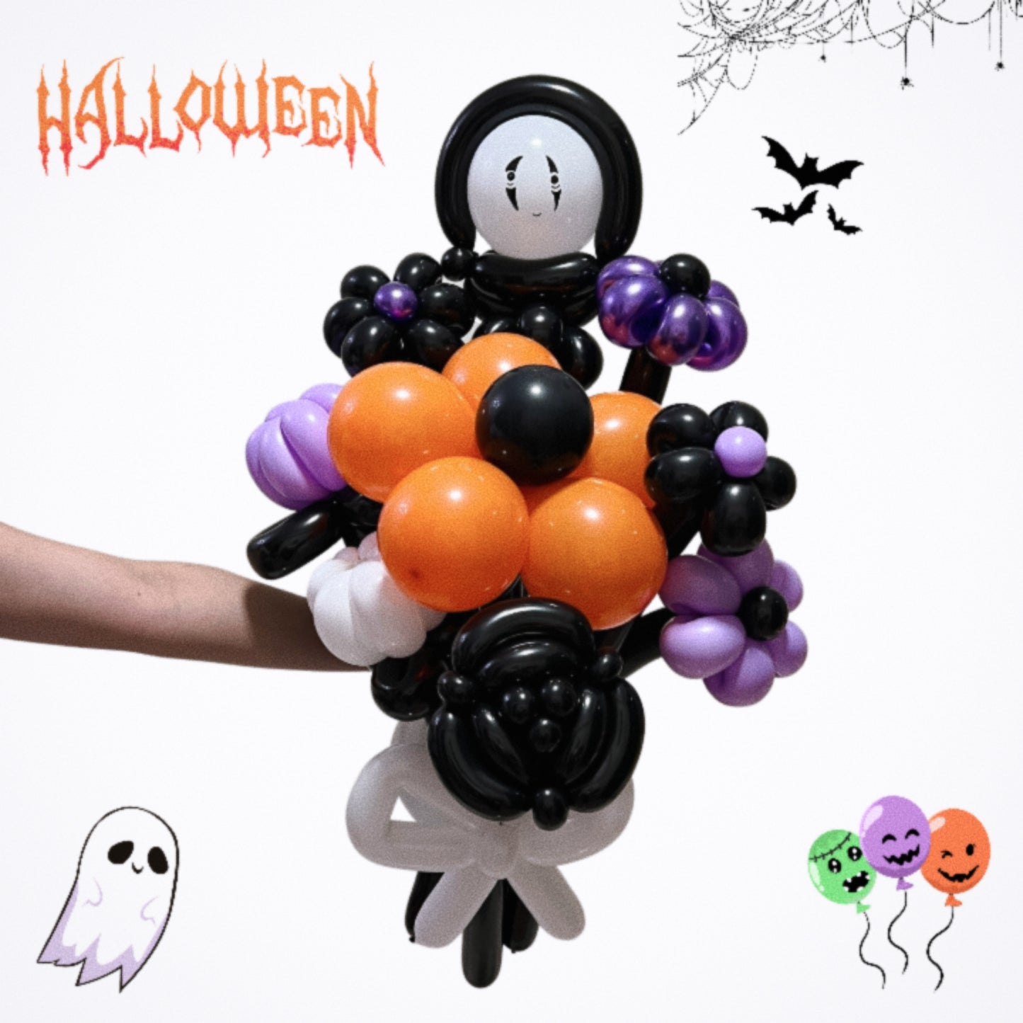 spook-tacular - flower balloon bouquet ΰΌβ§βΛππ―οΈπ€ΰΌβ§βΛ.