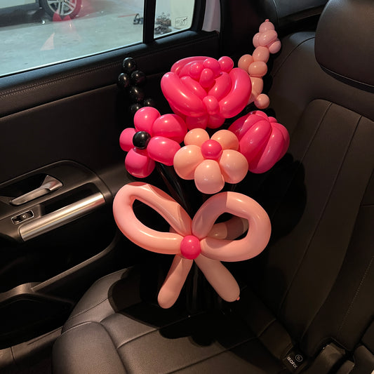 blackpink flower balloon bouquet 🖤✧˚ ༘ ⋆🩷