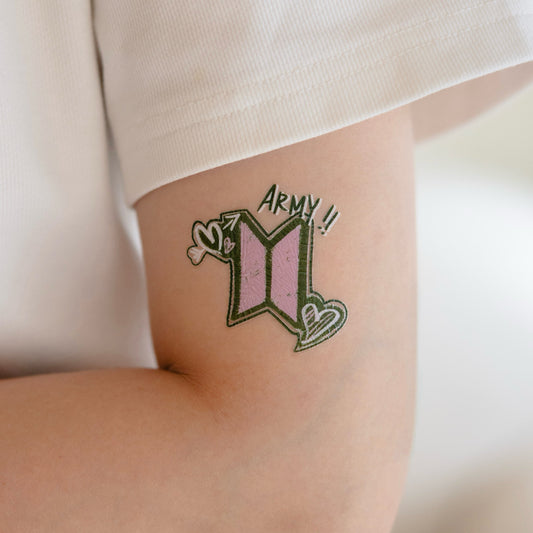 Skool Luv Affair BTS inspired temporary tattoo sticker