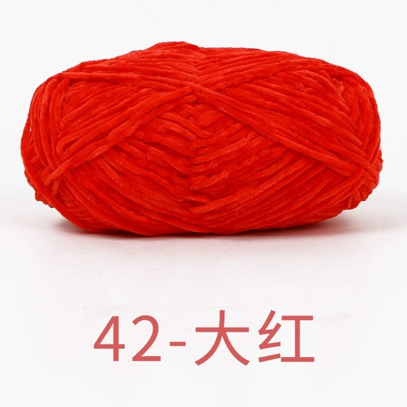 chenille velvet baby soft edelweiss #2 yarn 42 colours 雪妃尔细雪绒花2号毛线