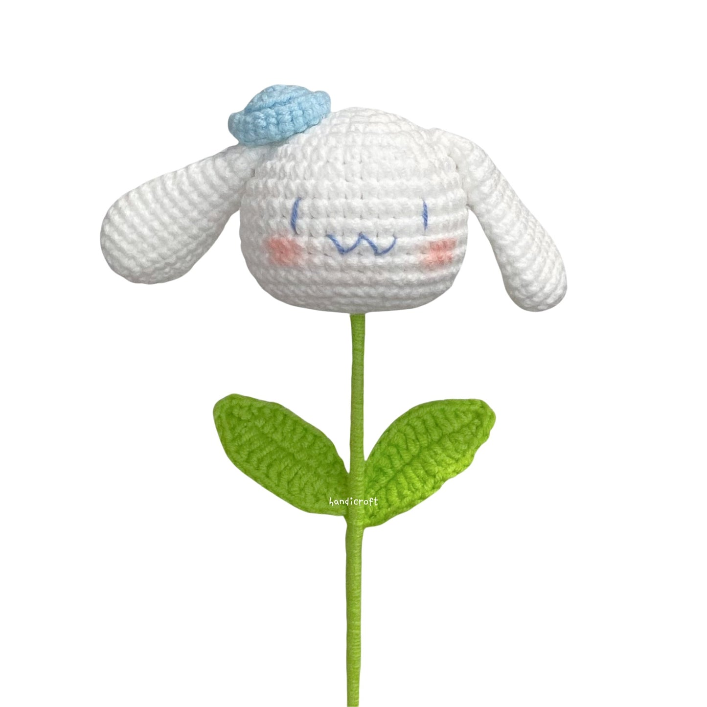 crochet cartoon character animal single stalk flower sanrio cinnamoroll