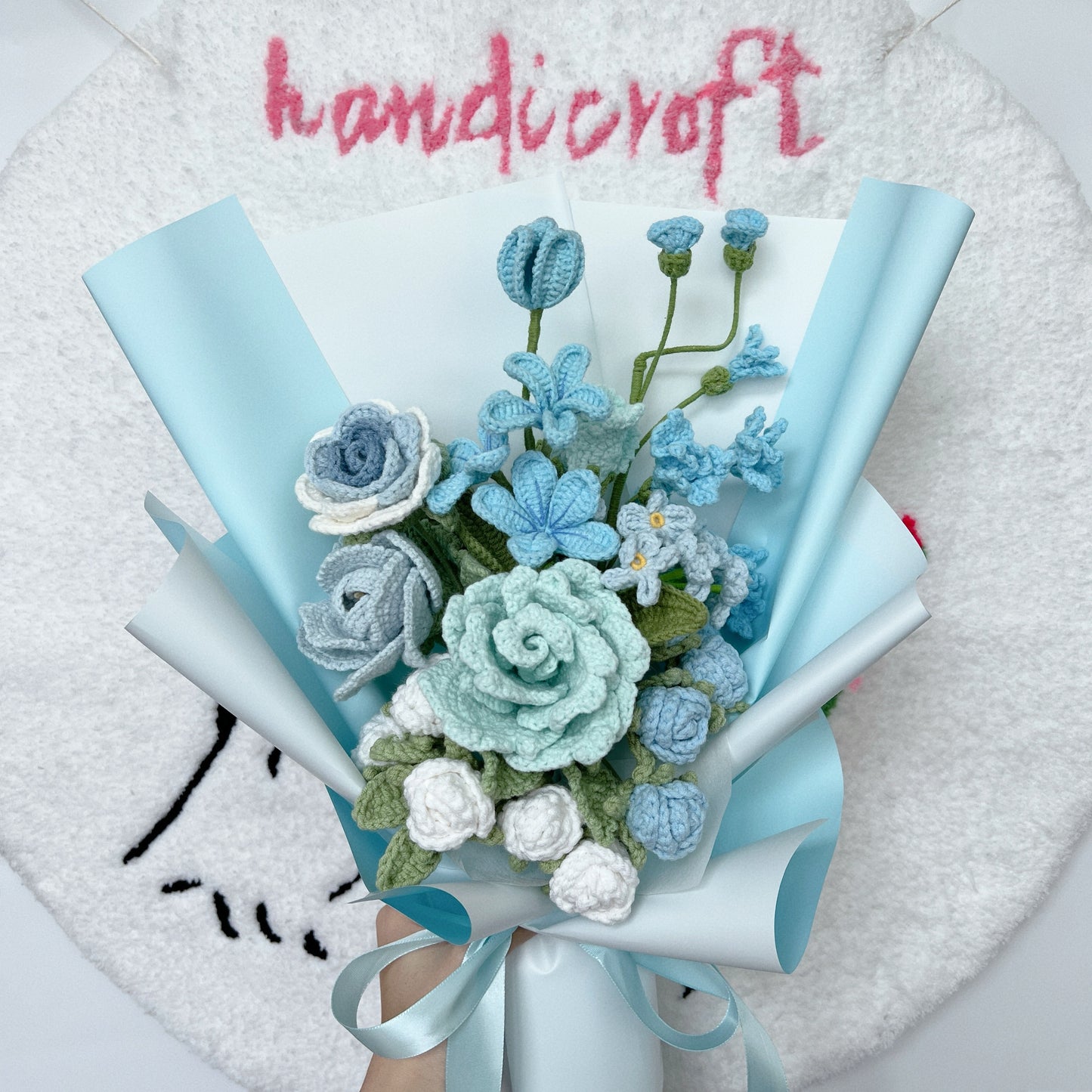 handicroft handmade crochet flower bouquet love like that