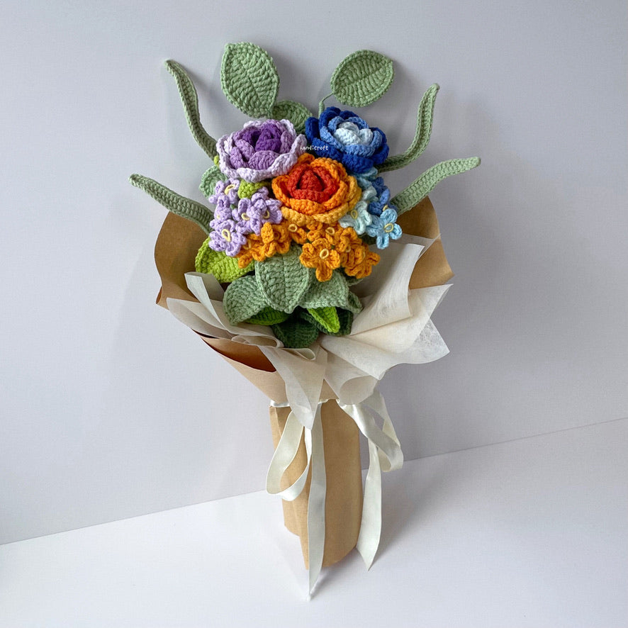handicroft handmade crochet flower bouquet stardew valley game bouquet gift