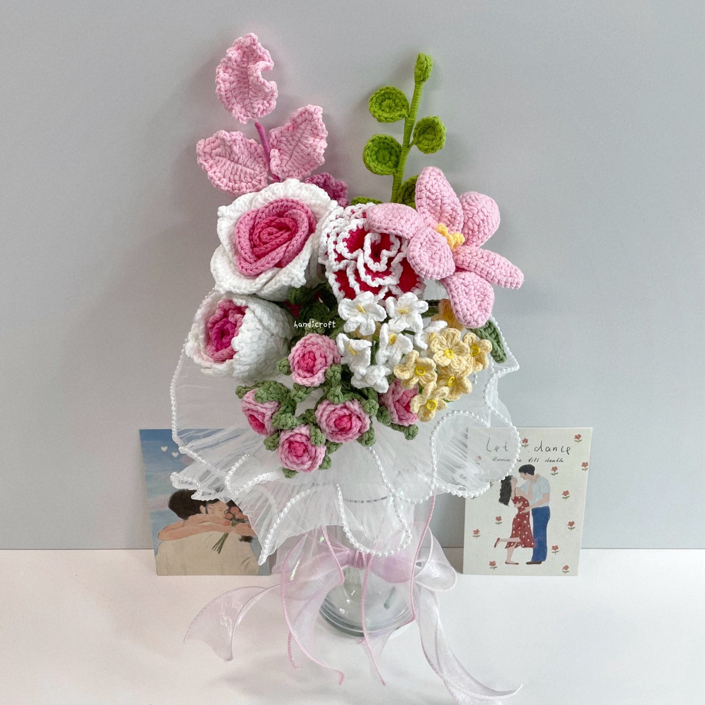 handicroft handmade crochet flower vase arrangement everyday poetry sweet daylight