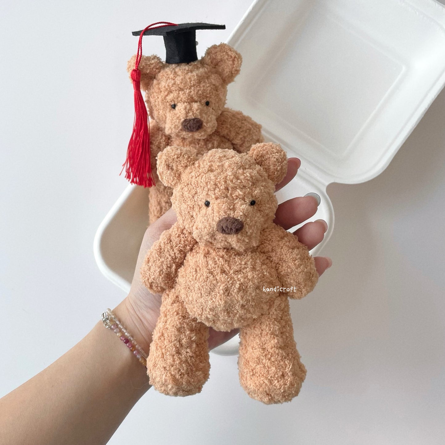 handicroft handmade crochet jellycat inspired bartholomew bear amigurumi