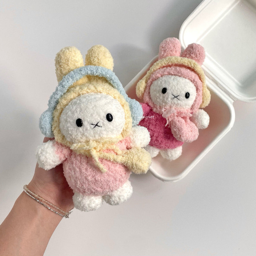 handicroft handmade crochet miffy headphone amigurumi