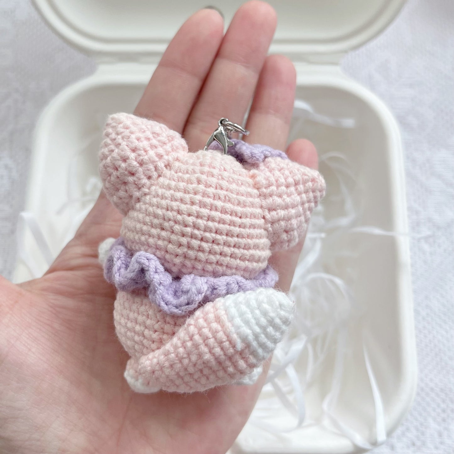 handicroft handmade crochet stellalou & linabell disney characters amigurumi keychain