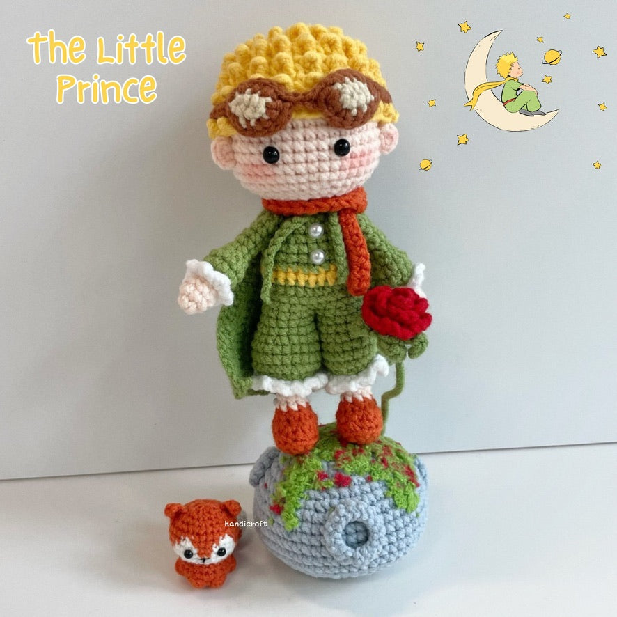 handicroft handmade crochet the little prince amigurumi figurine plush