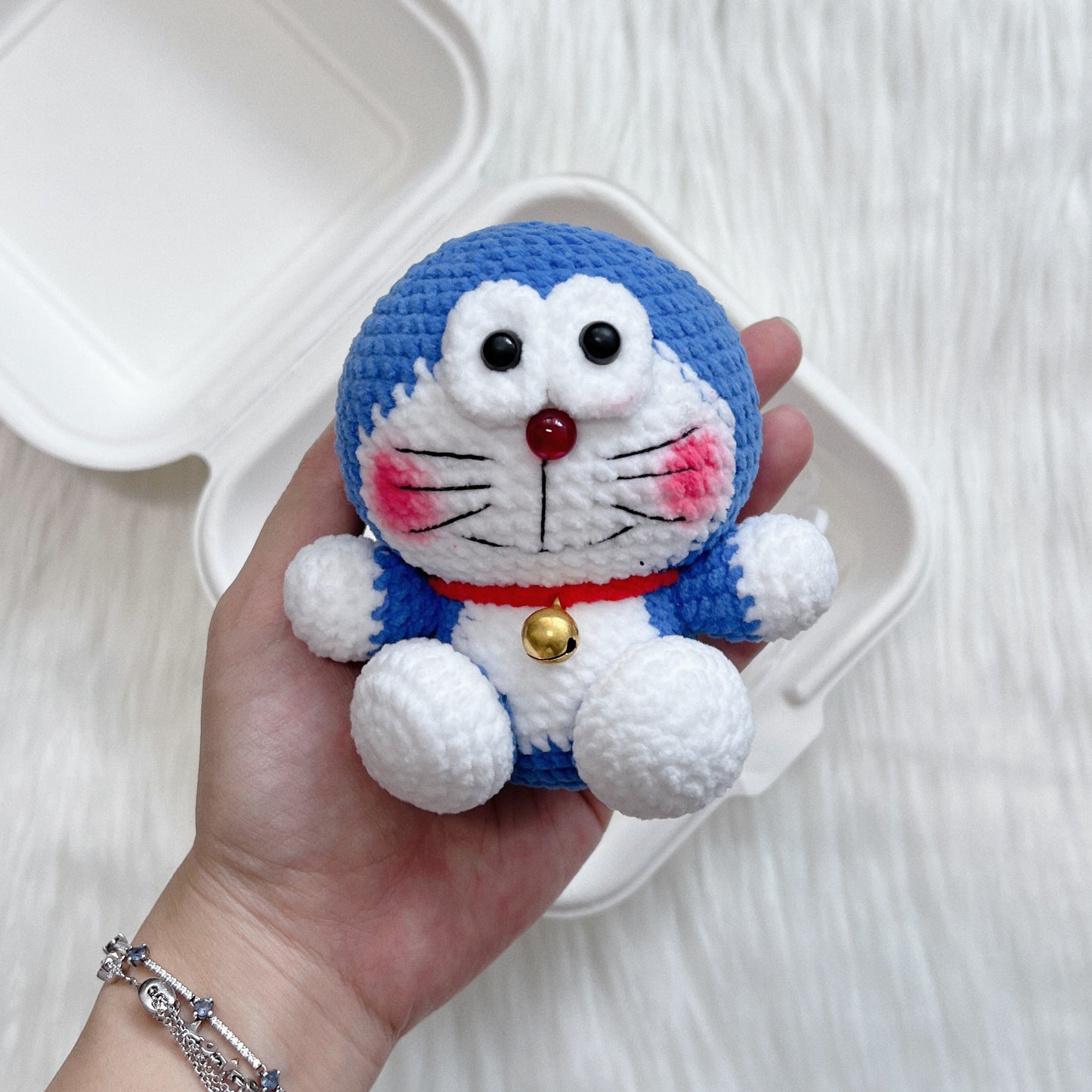 handicroft singapore crochet doraemon amigurumi plushie cartoon character