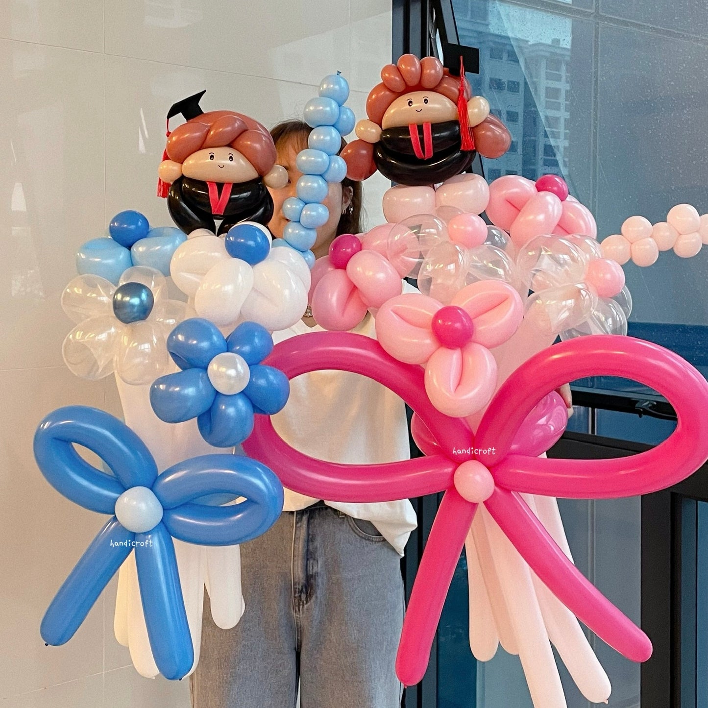 handicroft singapore graduation flower balloon bouquet dream chaser