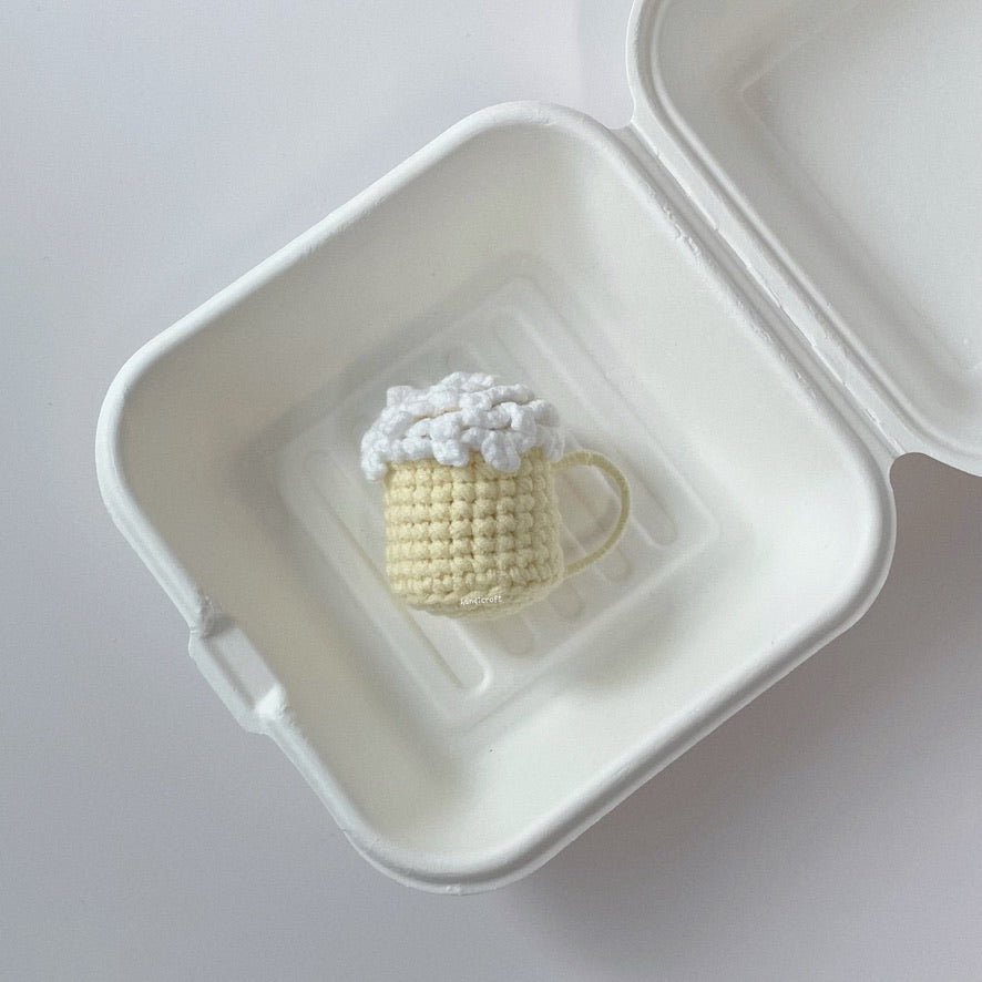 handicroft singapore handmade crochet beer alcohol mug amigurumi