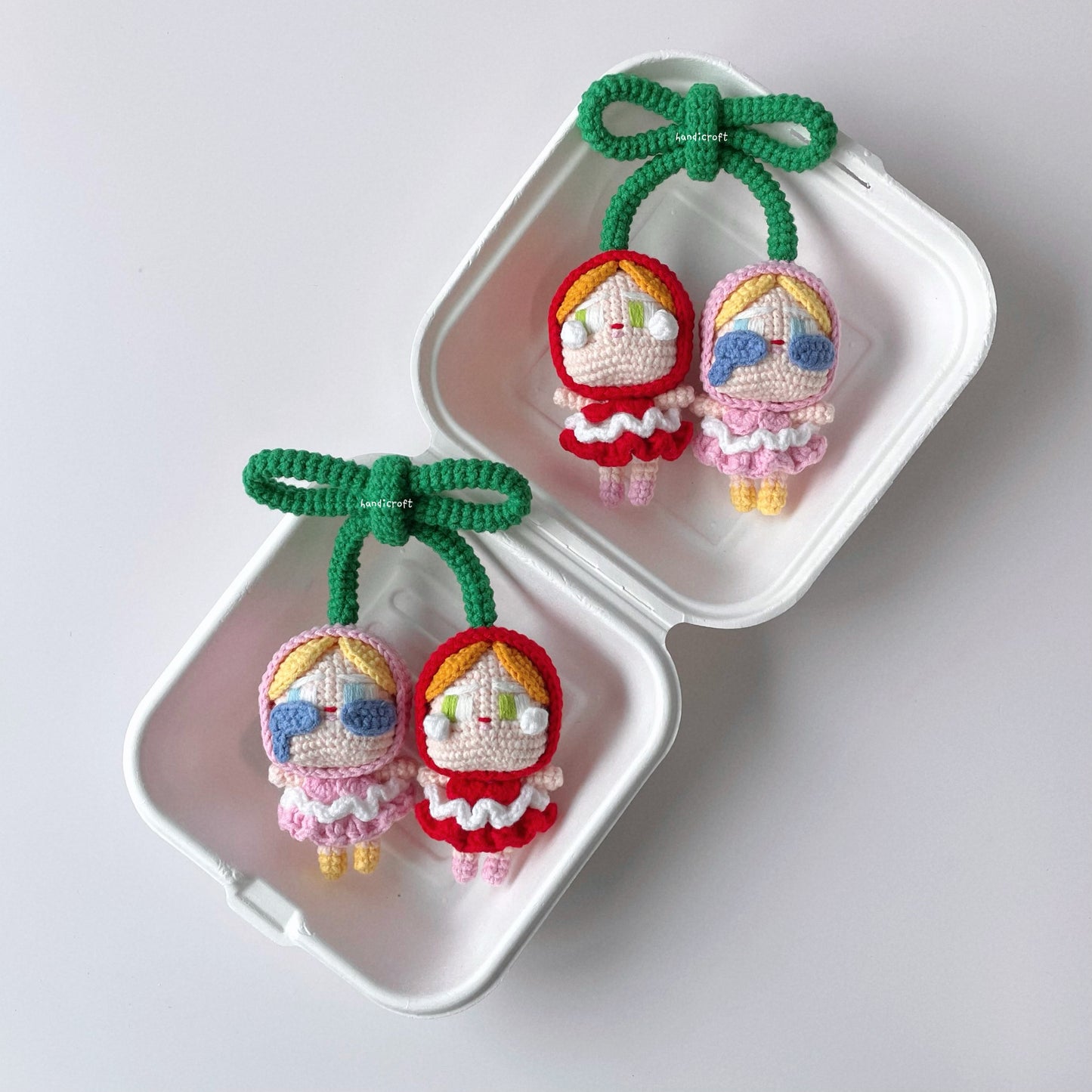handicroft singapore handmade crochet crybaby cherry crying for love series