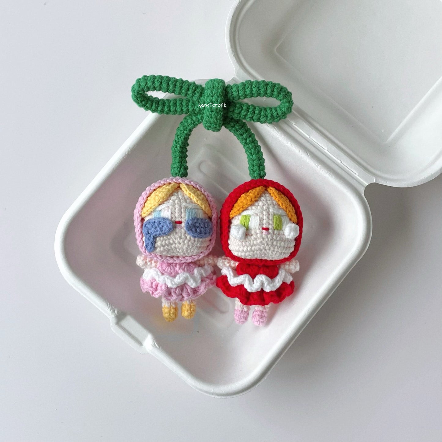 handicroft singapore handmade crochet crybaby cherry crying for love series
