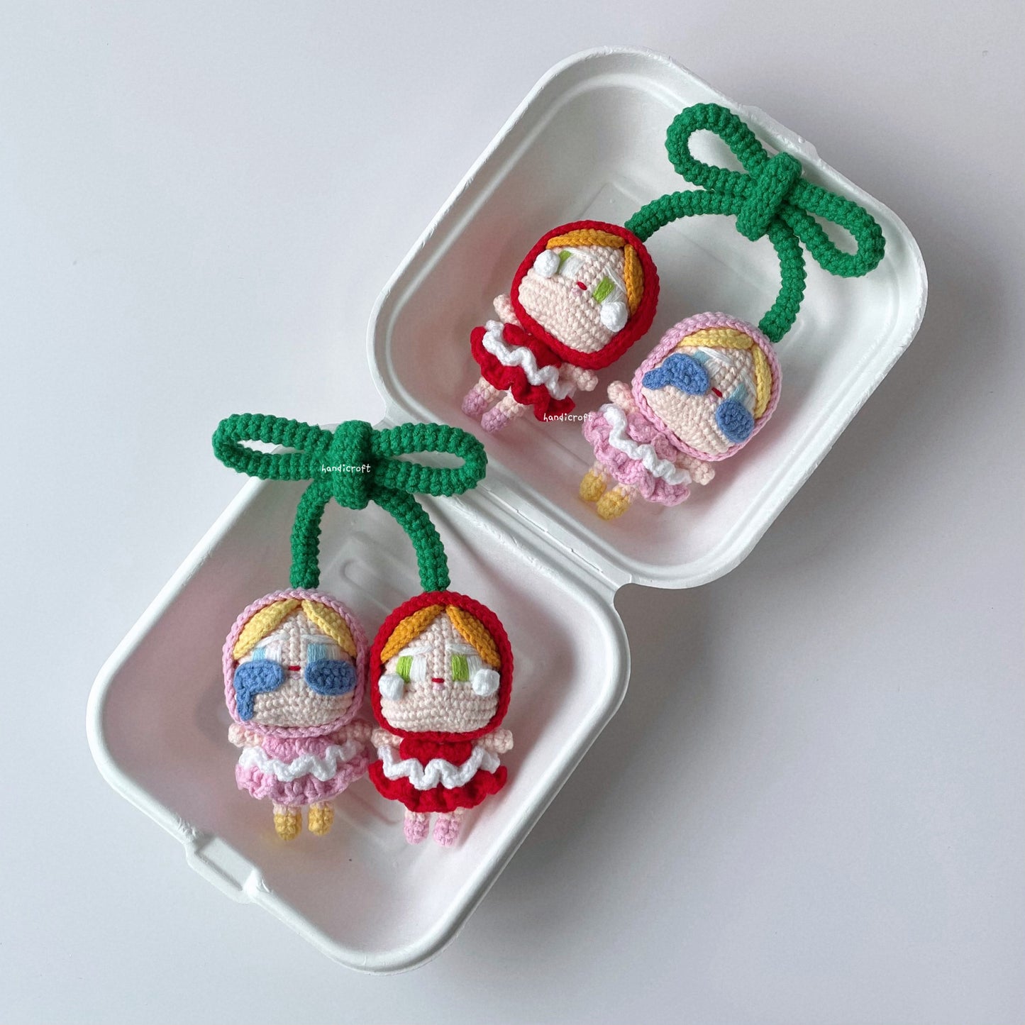 handicroft singapore handmade crochet crybaby cherry crying for love series