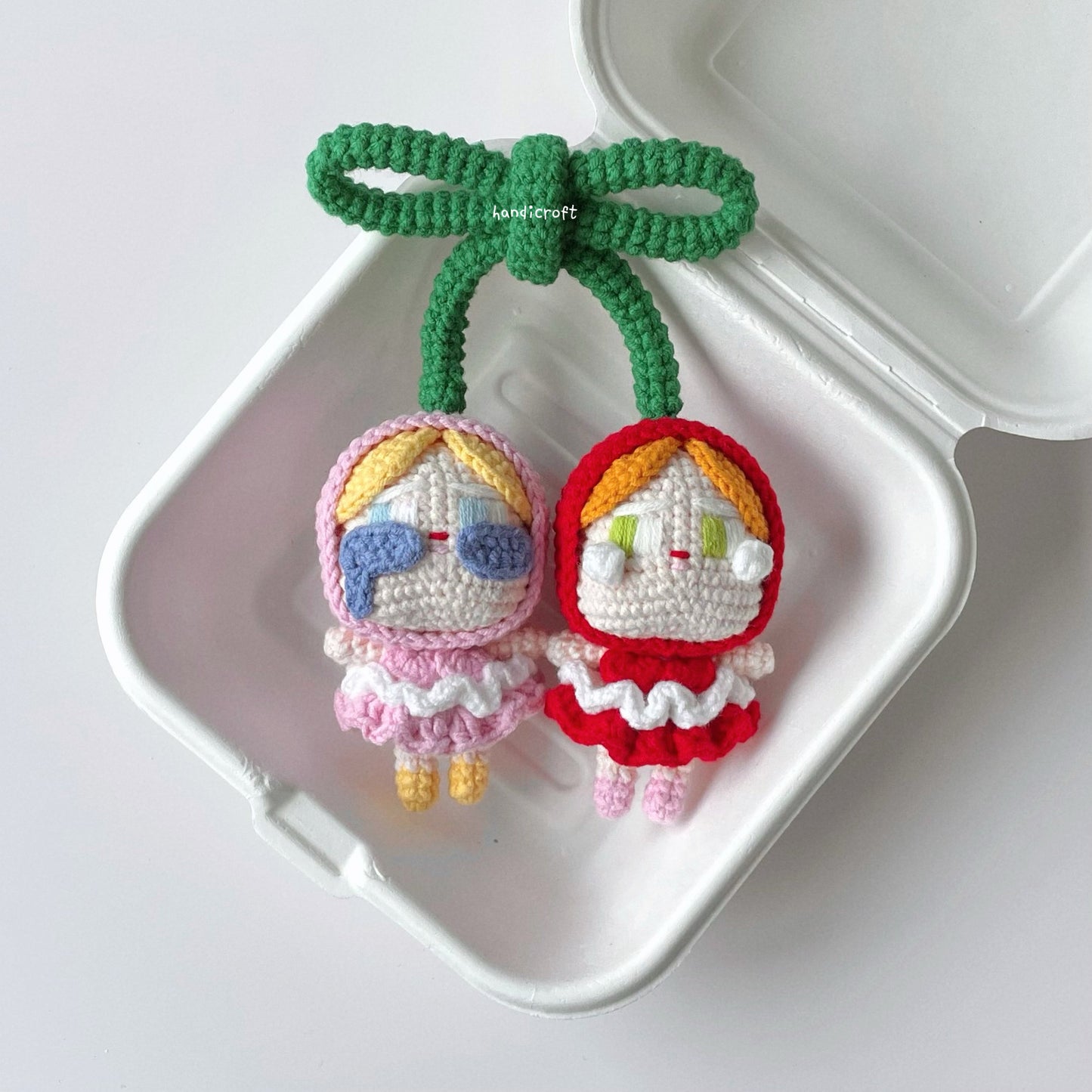 handicroft singapore handmade crochet crybaby cherry crying for love series