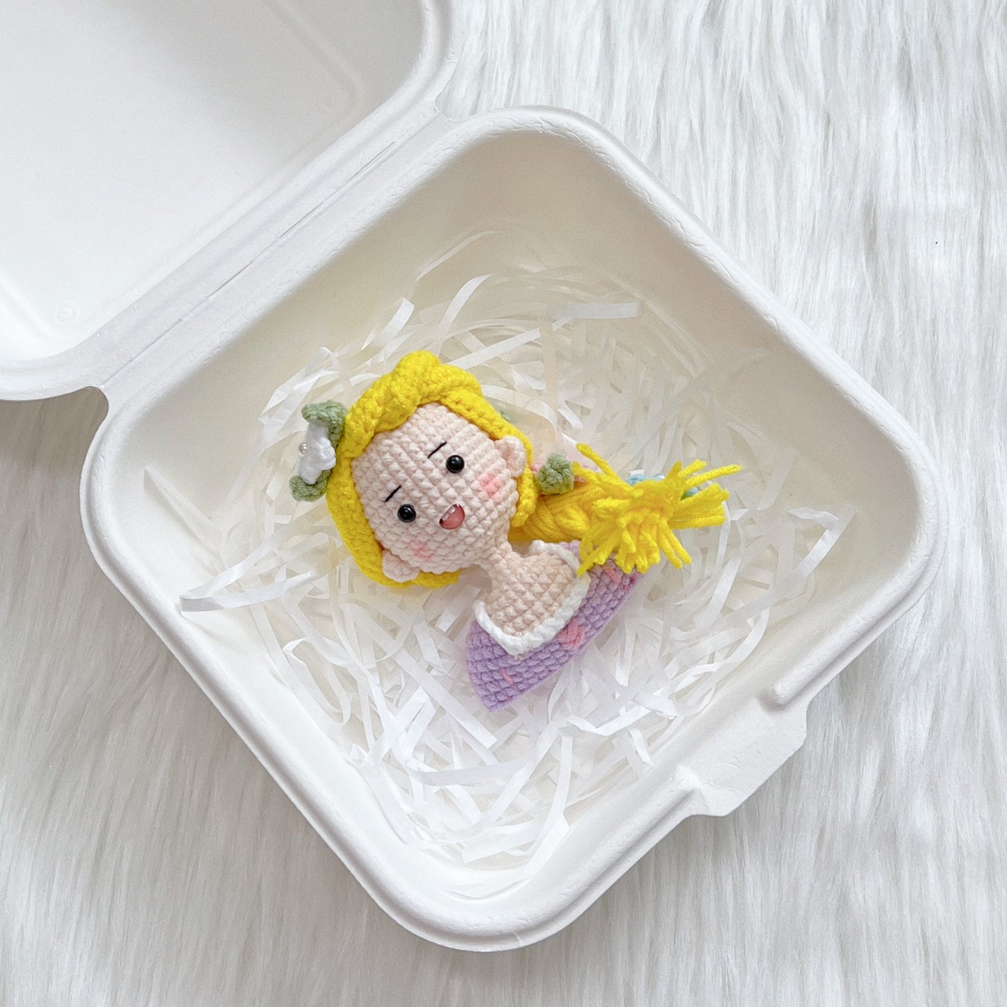 handicroft singapore handmade crochet disney dream princess character amigurumi keychain rapunzel