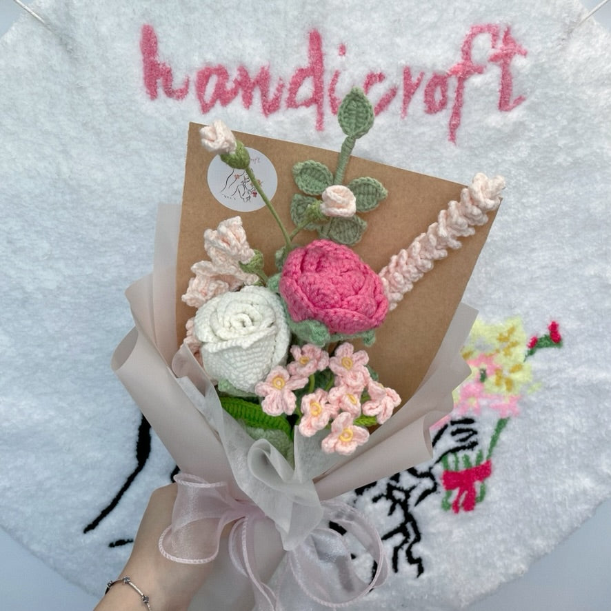 handicroft singapore handmade crochet flower bouquet love's gentle touch