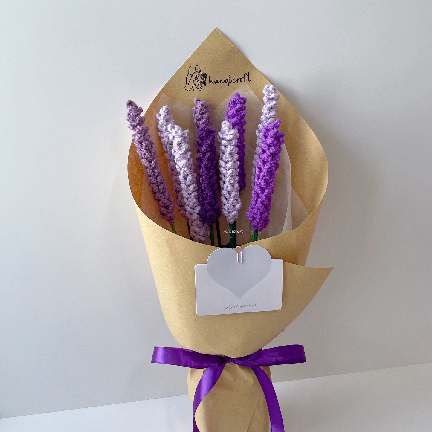 handicroft singapore handmade crochet purple lavender flower bouquet lavender fields