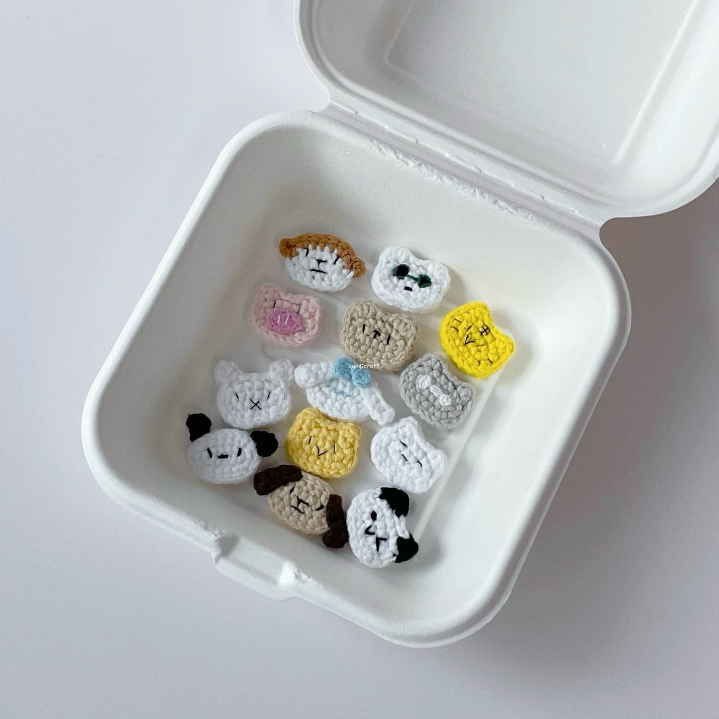 handicroft singapore handmade crochet seventeen mini cartoon character keychains