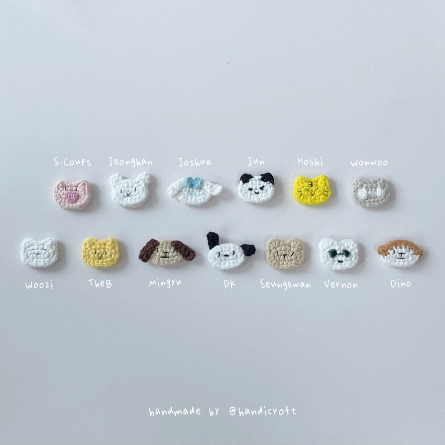 handicroft singapore handmade crochet seventeen mini cartoon character keychains