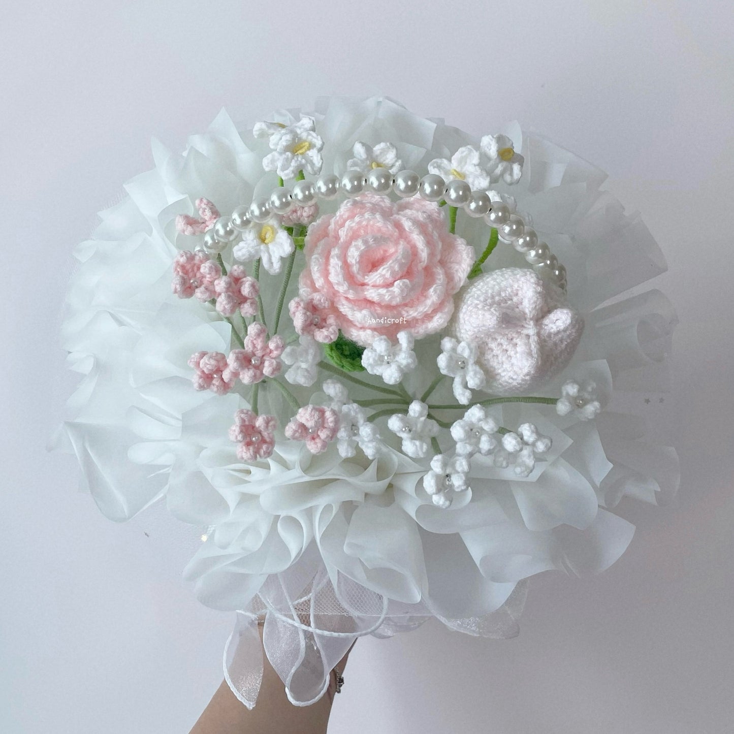 singapore handicroft handmade crochet flower bloom basket little lovelies