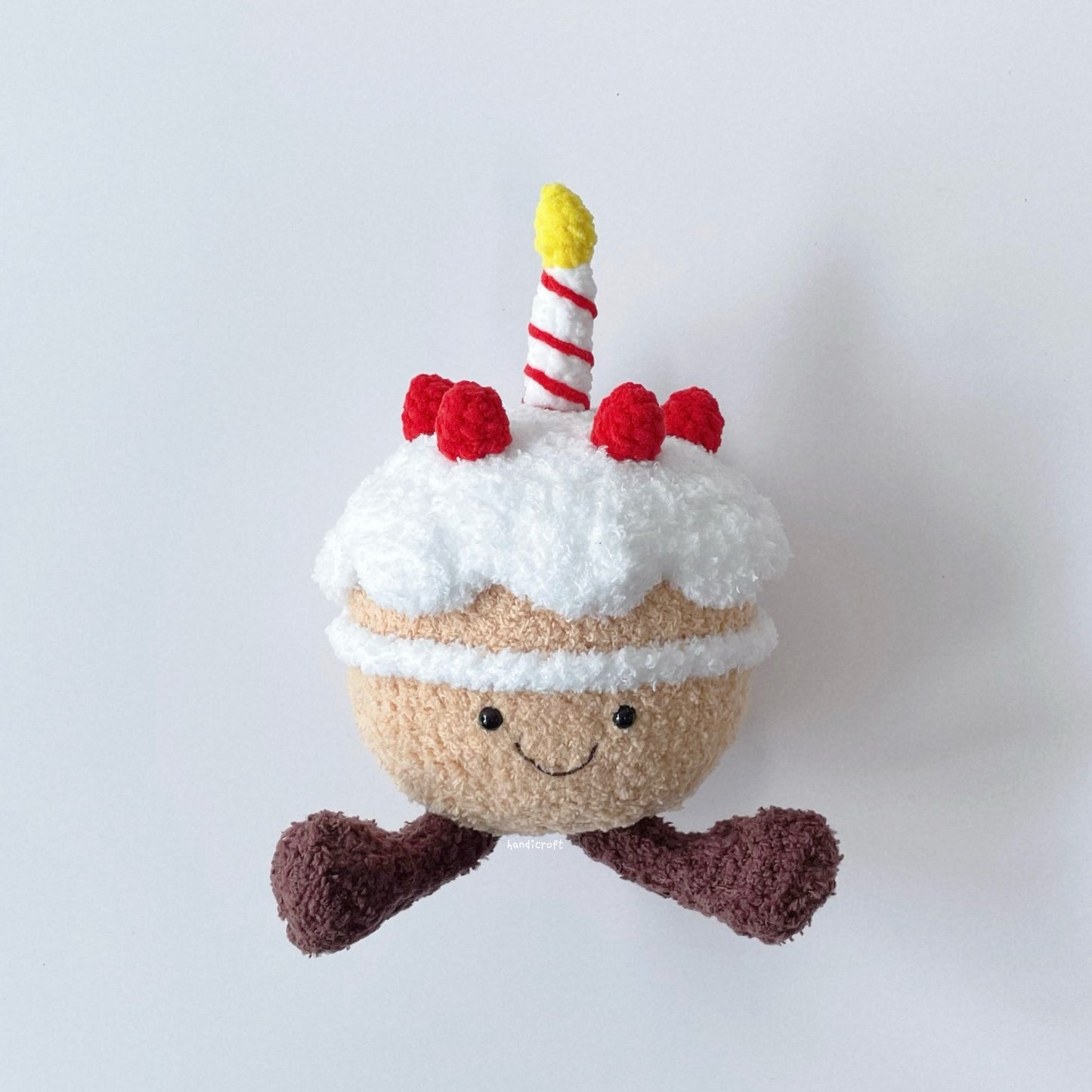 singapore handicroft handmade crochet jellycat inspired birthday cake amigurumi