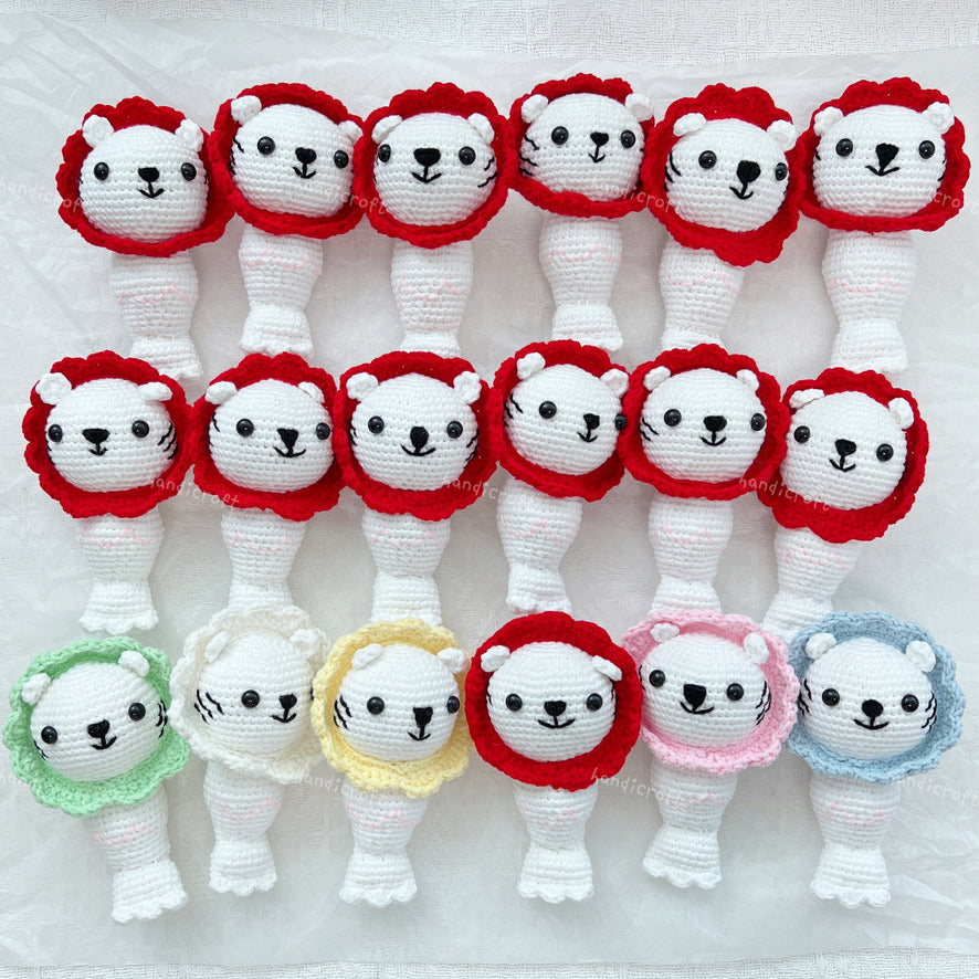 singapore handicroft handmade crochet singapore merlion amigurumi keychain