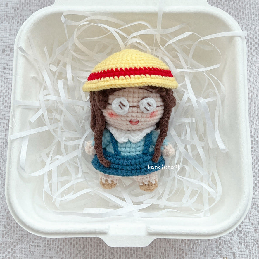 singapore handicroft handmade crohet momoko sakura & tamae honami best friends amigurumi keychain