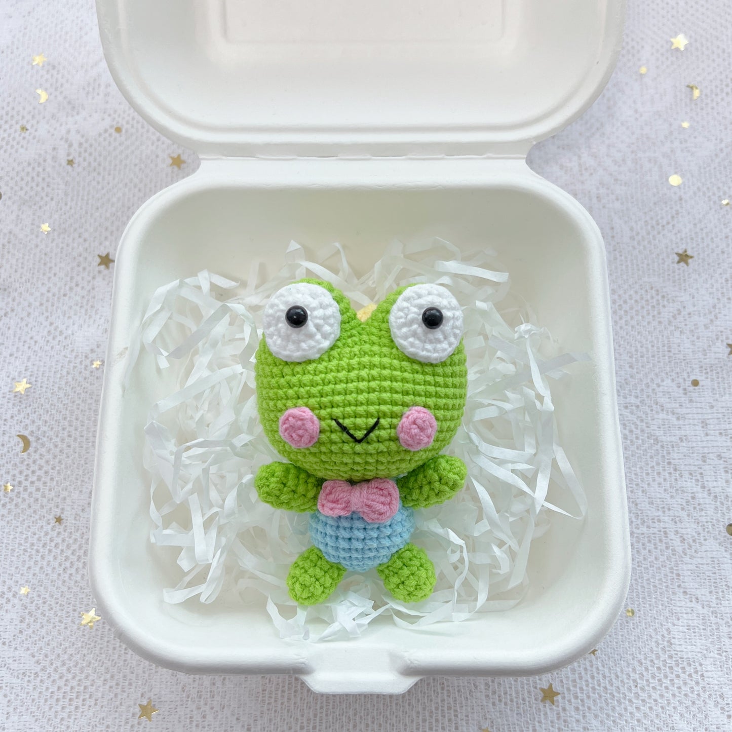 singapore handmade crochet sanrio character keroppi frog amigurumi keychain