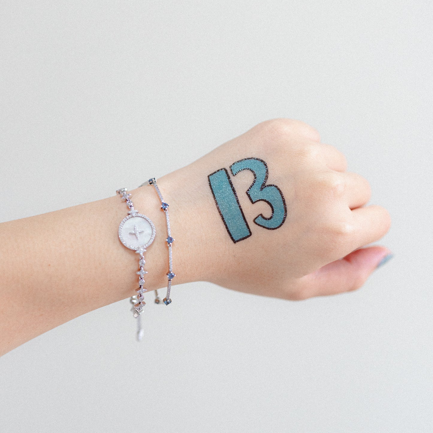 13 (taylor's lucky number) temporary tattoo sticker