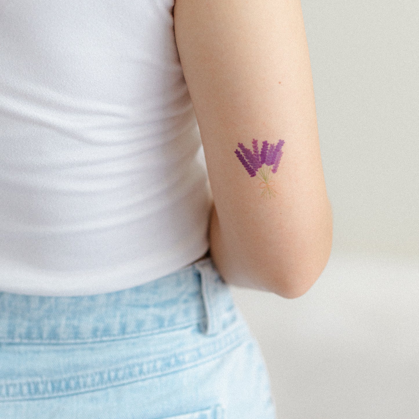 lavender haze temporary tattoo sticker