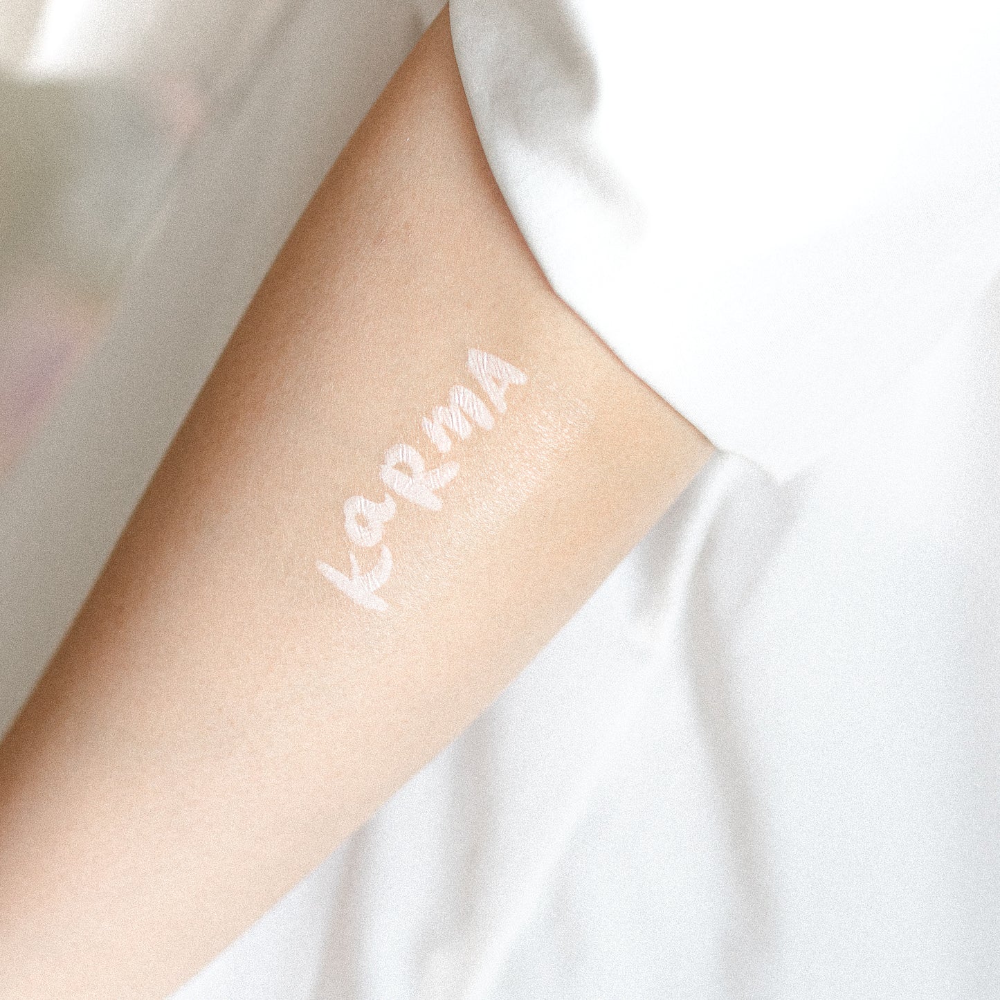 karma temporary tattoo sticker