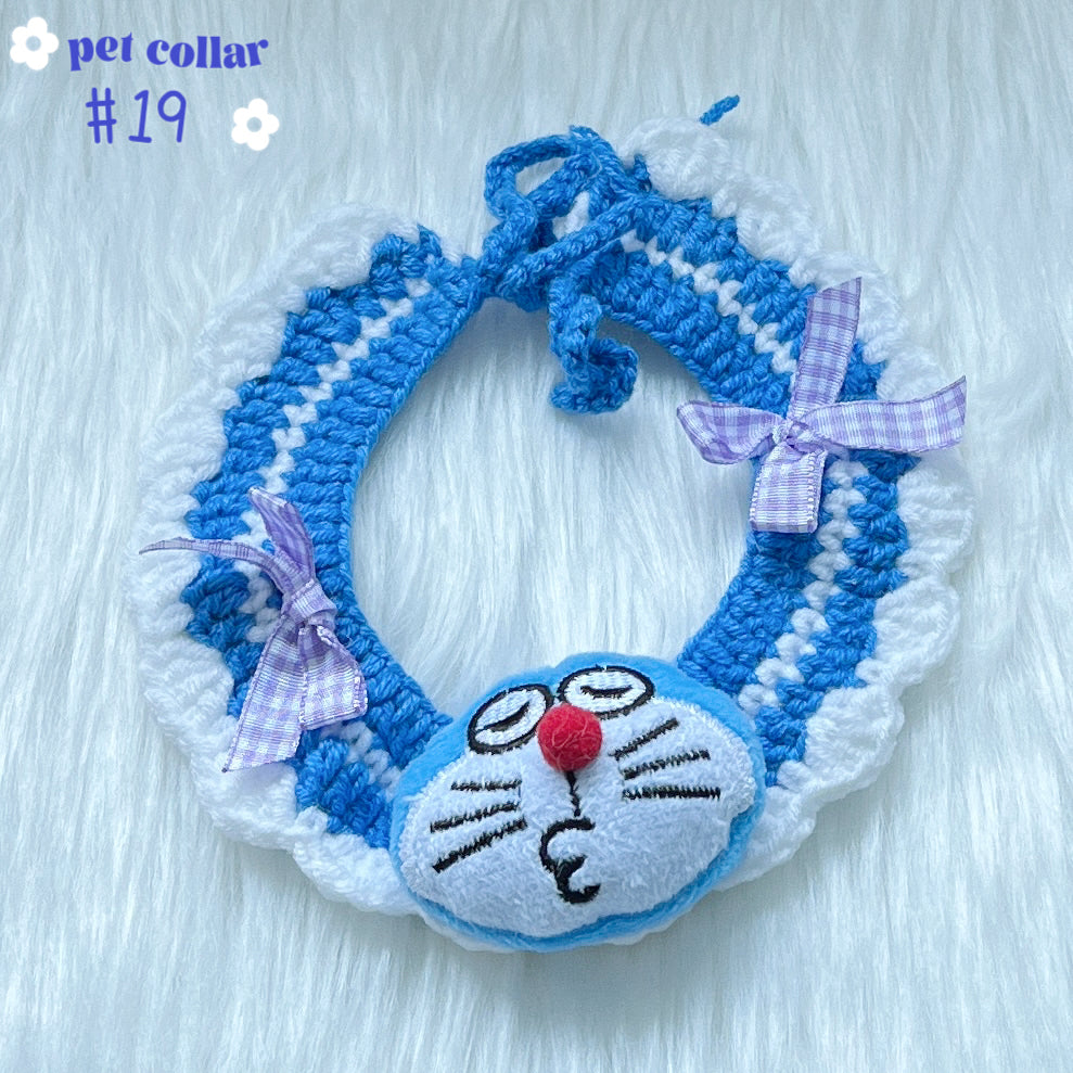 crochet pet collar & hat [over 20 designs] ฅ՞•ﻌ•՞ฅ🐾