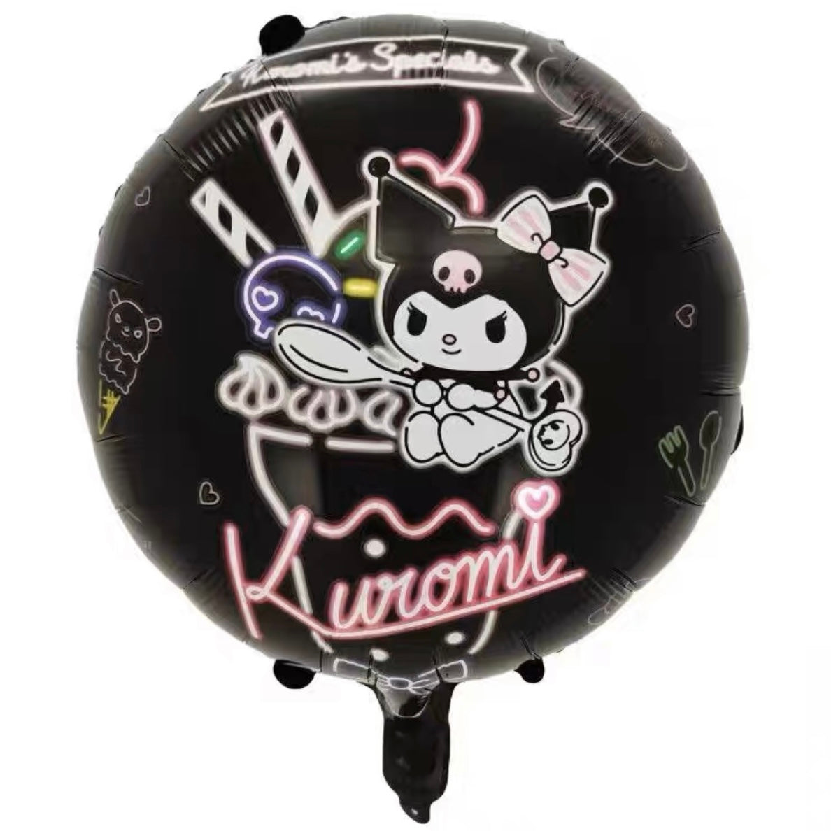 18inch sanrio kuromi helium balloon in black