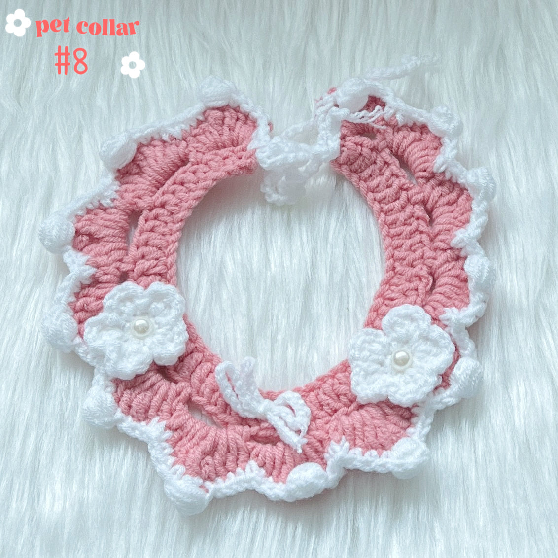 crochet pet collar & hat [over 20 designs] ฅ՞•ﻌ•՞ฅ🐾