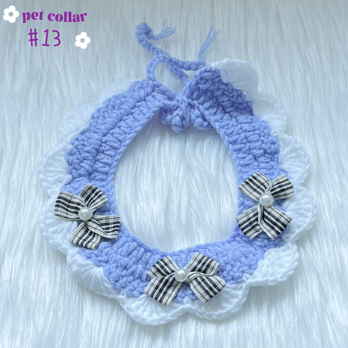 crochet pet collar & hat [over 20 designs] ฅ՞•ﻌ•՞ฅ🐾