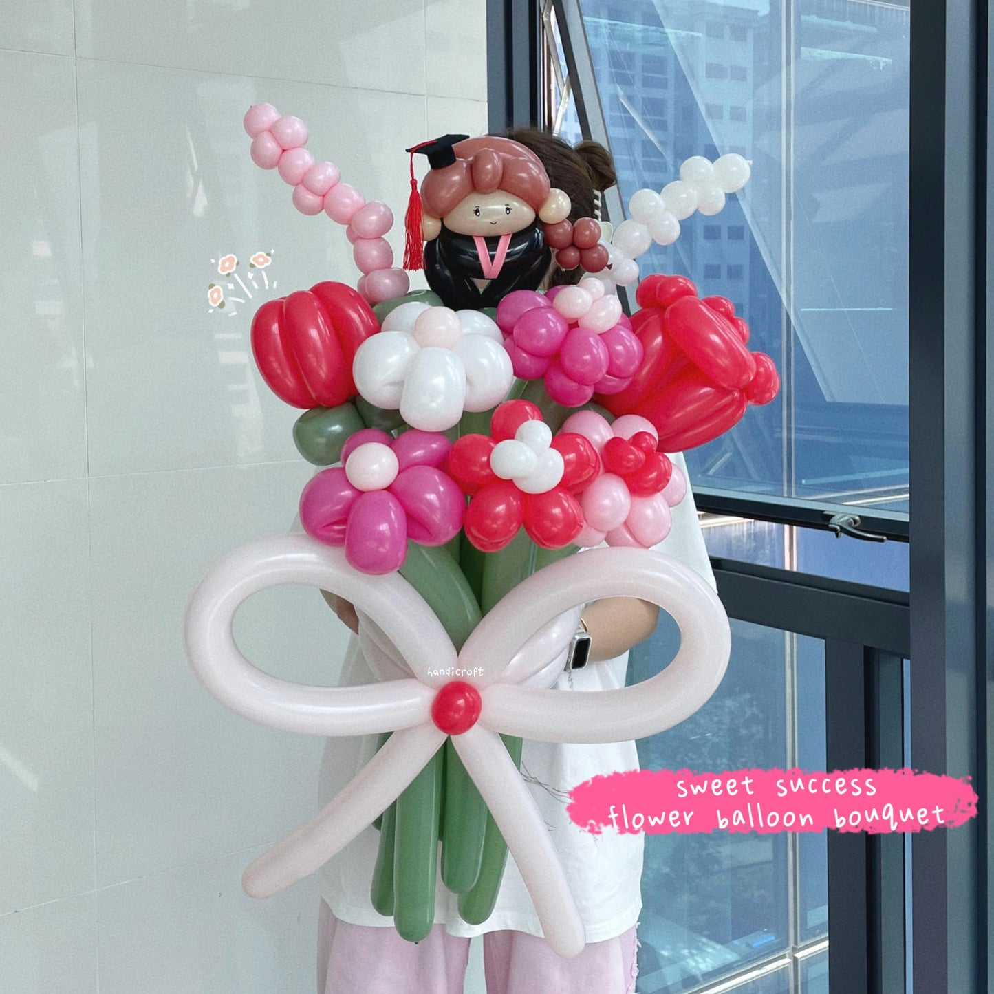 graduation sweet success flower balloon bouquet ✨🎓💐✧˖°