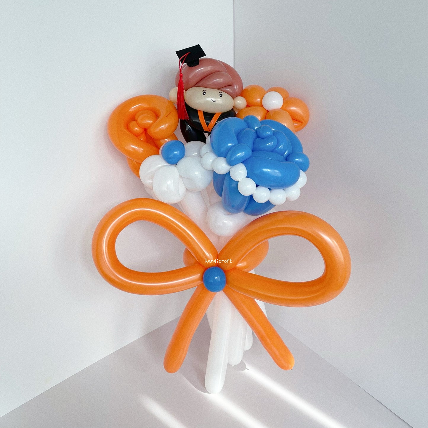 🧡NUS graduation special💙 flower balloon bouquet 🎓˙✧˖°