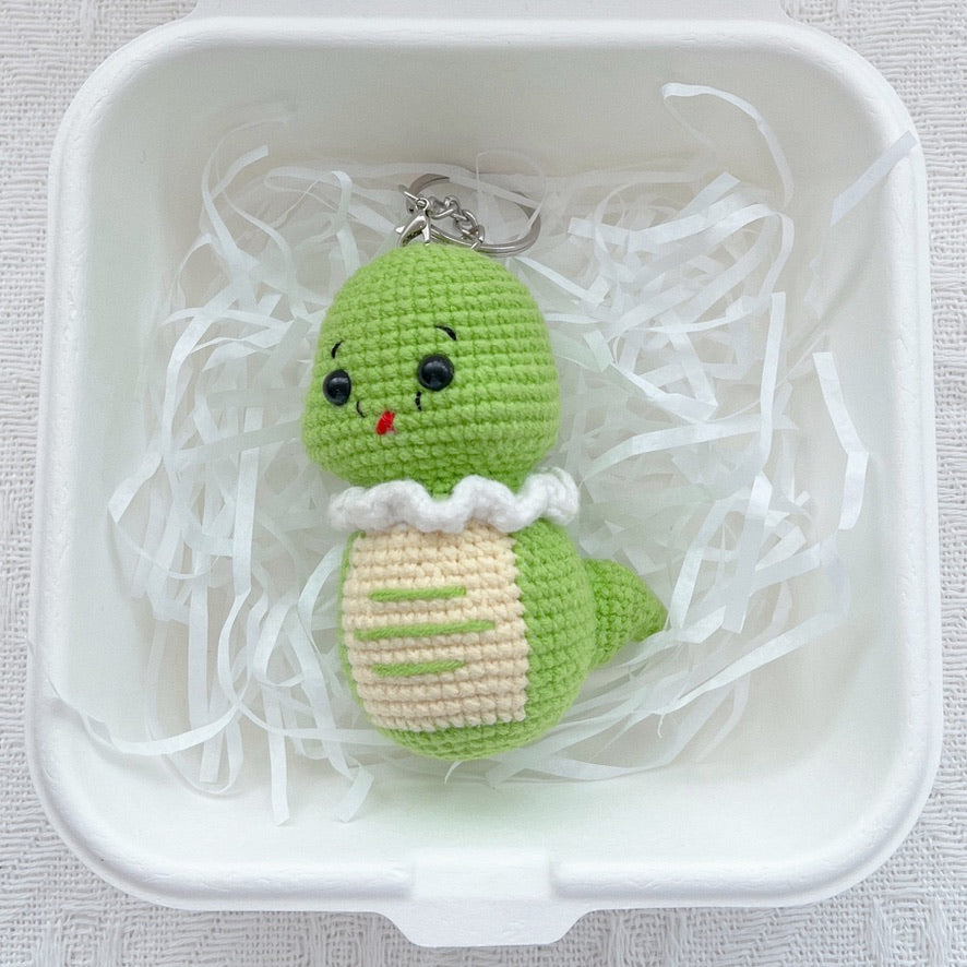 crochet snakey keychain 🐍